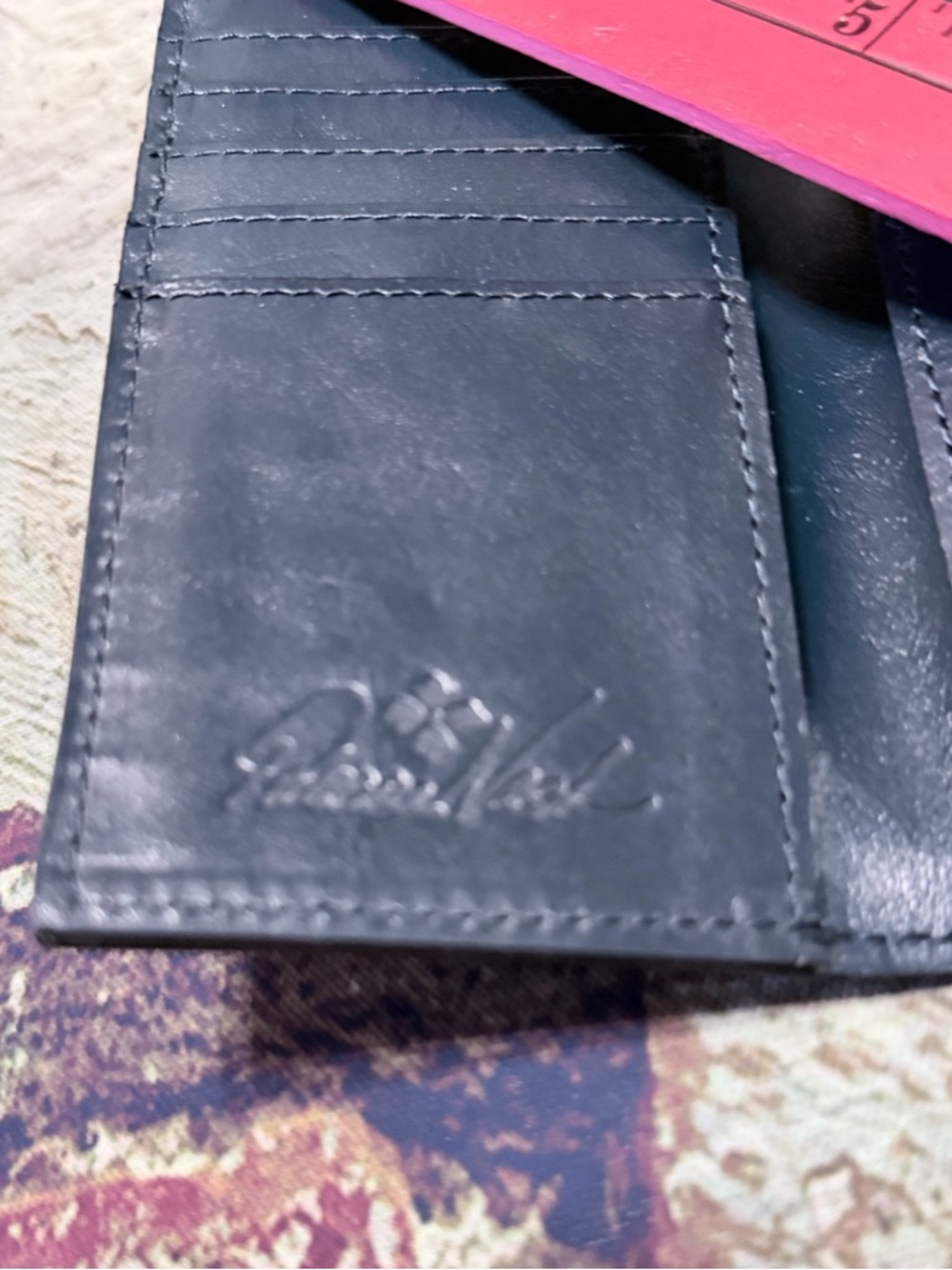 Dark Navy Leather Nazari Wallet by Patricia Nash - Picture 5 of 9
